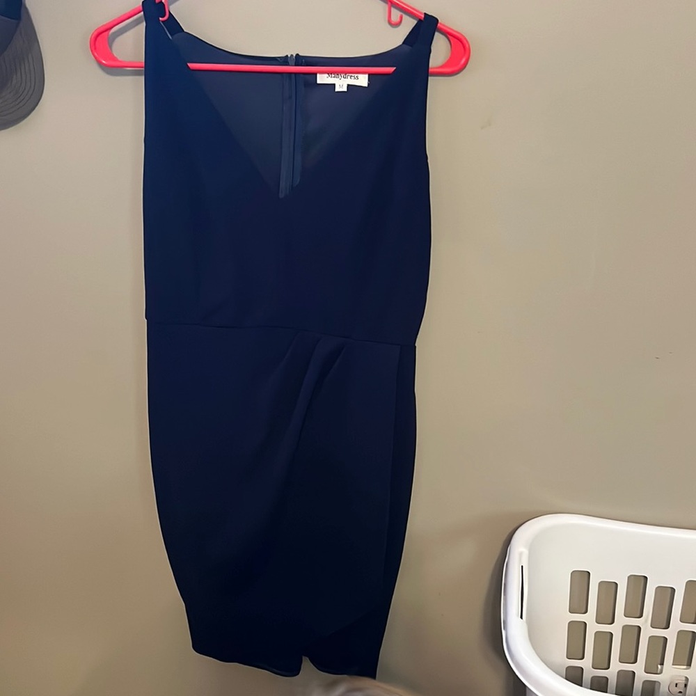 Blue cocktail dress
